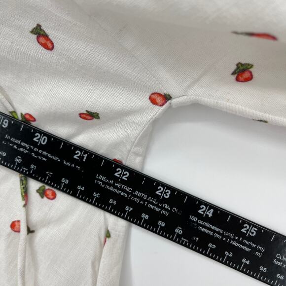 Anthropologie x Kinga Csilla Tunic Small Boho Peasant Oversize Floral Linen - Picture 11 of 12